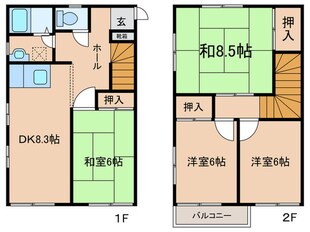 テラスサカエの物件間取画像